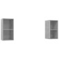 vidaXL Muebles de salón de pared 2 pzs madera ingeniería gris hormigón vidaXL Muebles de salón de pared 2 pzs madera ingeniería gris hormigón