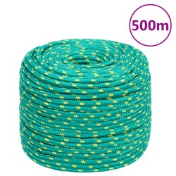 vidaXL Cuerda de barco polipropileno verde 6 mm 500 m