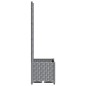 vidaXL Jardinera con enrejado PP gris claro 40x40x136 cm vidaXL Jardinera con enrejado PP gris claro 40x40x136 cm