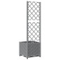 vidaXL Jardinera con enrejado PP gris claro 40x40x136 cm vidaXL Jardinera con enrejado PP gris claro 40x40x136 cm