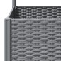 vidaXL Jardinera con enrejado PP gris claro 40x40x136 cm vidaXL Jardinera con enrejado PP gris claro 40x40x136 cm