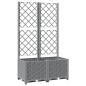 vidaXL Jardinera con enrejado PP gris claro 80x40x136 cm vidaXL Jardinera con enrejado PP gris claro 80x40x136 cm