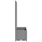 vidaXL Jardinera con enrejado PP gris claro 80x40x136 cm vidaXL Jardinera con enrejado PP gris claro 80x40x136 cm