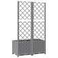 vidaXL Jardinera con enrejado PP gris claro 80x40x136 cm vidaXL Jardinera con enrejado PP gris claro 80x40x136 cm