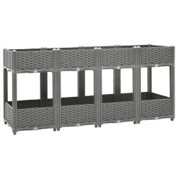 vidaXL Arriate polipropileno 160x40x71 cm