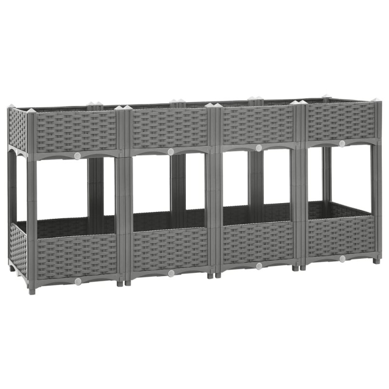 vidaXL Arriate polipropileno 160x40x71 cm vidaXL Arriate polipropileno 160x40x71 cm