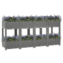 vidaXL Arriate polipropileno 160x40x71 cm