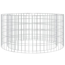 vidaXL Brasero de gaviones hierro galvanizado Ø100 cm