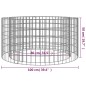 vidaXL Brasero de gaviones hierro galvanizado Ø100 cm vidaXL Brasero de gaviones hierro galvanizado Ø100 cm