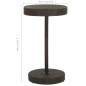 vidaXL Set de bar de jardín 3 piezas y cojines ratán sintético marrón vidaXL Set de bar de jardín 3 piezas y cojines ratán sintético marrón