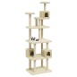 vidaXL Rascador para gatos con postes de sisal crema 188 cm vidaXL Rascador para gatos con postes de sisal crema 188 cm