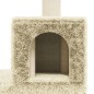 vidaXL Rascador para gatos con postes de sisal crema 188 cm vidaXL Rascador para gatos con postes de sisal crema 188 cm
