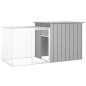 vidaXL Jaula de gallinas acero galvanizado gris 200x91x100 cm
