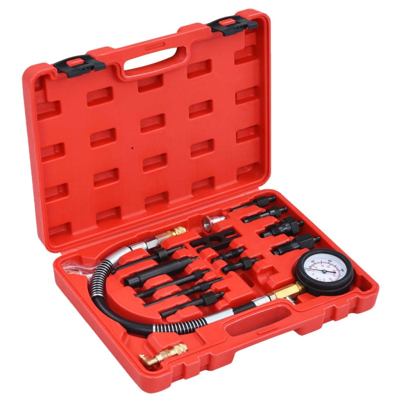 vidaXL Kit de comprobación de compresión de motor diésel 14 piezas vidaXL Kit de comprobación de compresión de motor diésel 14 piezas