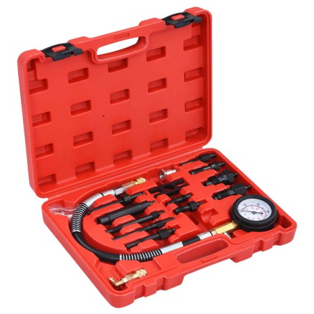 vidaXL Kit de comprobación de compresión de motor diésel 14 piezas