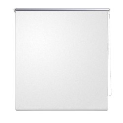 vidaXL Persiana estor opaca enrollable blanco 100x175 cm