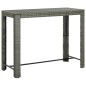 vidaXL Muebles de bar para jardín 9 pzas cojines ratán sintético gris vidaXL Muebles de bar para jardín 9 pzas cojines ratán sintético gris