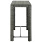 vidaXL Muebles de bar para jardín 9 pzas cojines ratán sintético gris vidaXL Muebles de bar para jardín 9 pzas cojines ratán sintético gris
