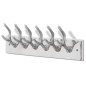 Colgador de aluminio con ganchos para ropa, abrigos (Plateado) Colgador de aluminio con ganchos para ropa, abrigos (Plateado)