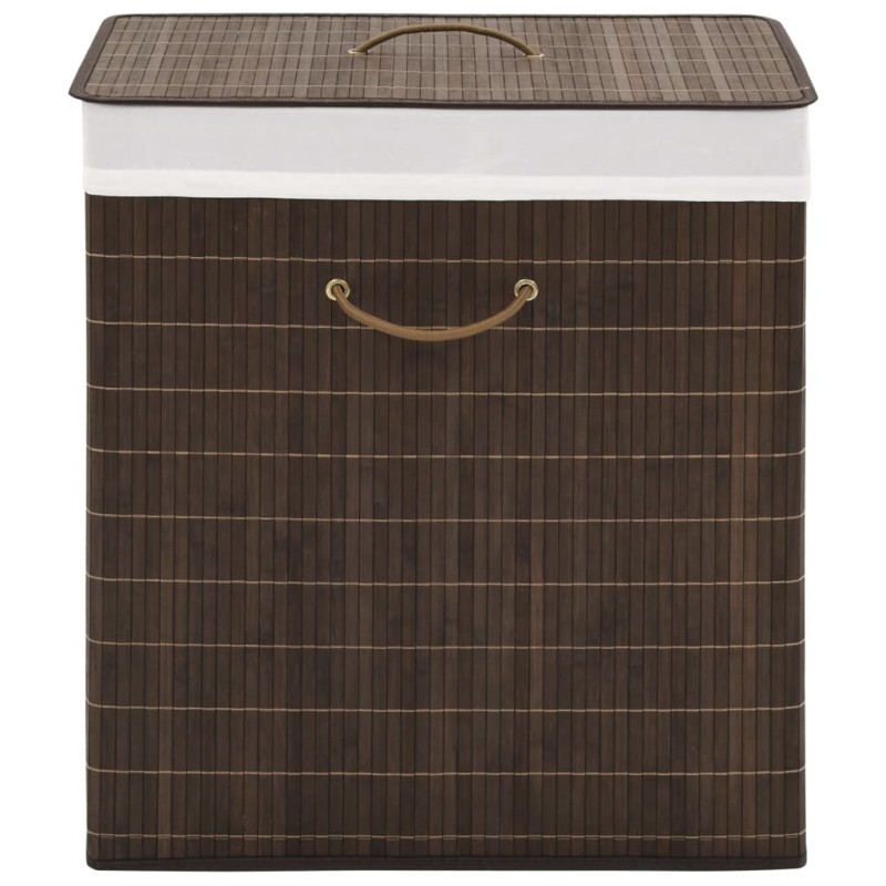 vidaXL Cesto de la ropa de bambú rectangular marrón oscuro vidaXL Cesto de la ropa de bambú rectangular marrón oscuro