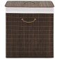 vidaXL Cesto de la ropa de bambú rectangular marrón oscuro vidaXL Cesto de la ropa de bambú rectangular marrón oscuro