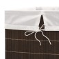 vidaXL Cesto de la ropa de bambú rectangular marrón oscuro vidaXL Cesto de la ropa de bambú rectangular marrón oscuro