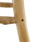 vidaXL Taburete de cocina de cuero auténtico y madera de teca maciza vidaXL Taburete de cocina de cuero auténtico y madera de teca maciza