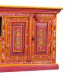 vidaXL Mueble para la TV de madera maciza de mango rosa pintada a mano vidaXL Mueble para la TV de madera maciza de mango rosa pintada a mano