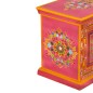 vidaXL Mueble para la TV de madera maciza de mango rosa pintada a mano vidaXL Mueble para la TV de madera maciza de mango rosa pintada a mano