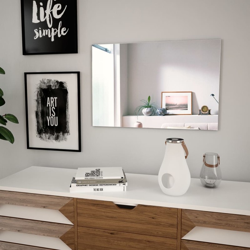 vidaXL Espejo de pared rectangular vidrio 60x40 cm vidaXL Espejo de pared rectangular vidrio 60x40 cm