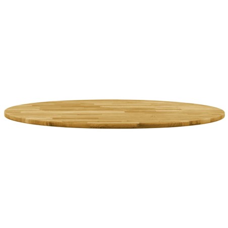 vidaXL Superficie de mesa redonda madera maciza de roble 23 mm 500 mm 
