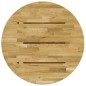 vidaXL Superficie de mesa redonda madera maciza de roble 23 mm 500 mm 