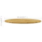 vidaXL Superficie de mesa redonda madera maciza de roble 23 mm 500 mm 