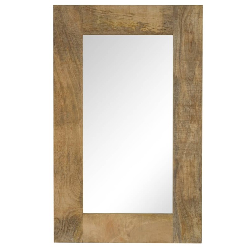 vidaXL Espejo de madera maciza de mango 50x80 cm vidaXL Espejo de madera maciza de mango 50x80 cm