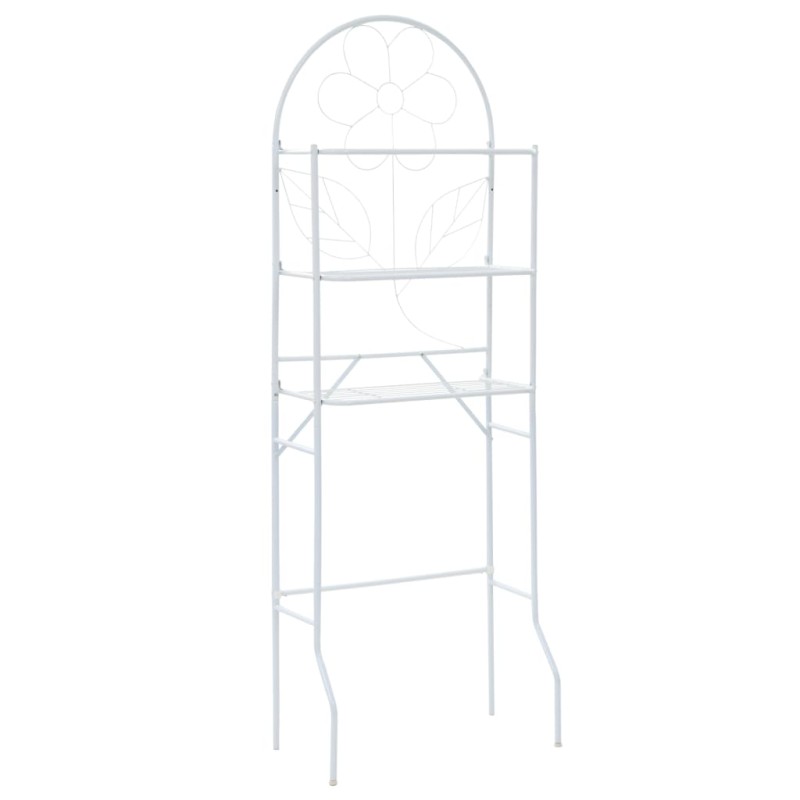 vidaXL Estante para inodoro blanco 60x33x174 cm