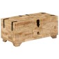 vidaXL Mesa de centro de madera de mango maciza 80x40x35 cm vidaXL Mesa de centro de madera de mango maciza 80x40x35 cm