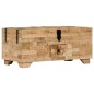vidaXL Mesa de centro de madera de mango maciza 80x40x35 cm vidaXL Mesa de centro de madera de mango maciza 80x40x35 cm