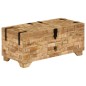 vidaXL Mesa de centro de madera de mango maciza 80x40x35 cm vidaXL Mesa de centro de madera de mango maciza 80x40x35 cm