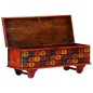 vidaXL Caja de almacenaje de madera maciza de acacia 110x40x40 cm rojo vidaXL Caja de almacenaje de madera maciza de acacia 110x40x40 cm rojo