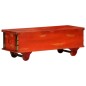 vidaXL Caja de almacenaje de madera maciza de acacia 110x40x40 cm rojo vidaXL Caja de almacenaje de madera maciza de acacia 110x40x40 cm rojo