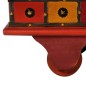 vidaXL Caja de almacenaje de madera maciza de acacia 110x40x40 cm rojo vidaXL Caja de almacenaje de madera maciza de acacia 110x40x40 cm rojo