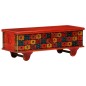 vidaXL Caja de almacenaje de madera maciza de acacia 110x40x40 cm rojo vidaXL Caja de almacenaje de madera maciza de acacia 110x40x40 cm rojo