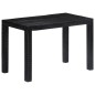 vidaXL Mesa de comedor de madera maciza de mango negra 118x60x76 cm vidaXL Mesa de comedor de madera maciza de mango negra 118x60x76 cm