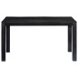 vidaXL Mesa de comedor de madera maciza de mango negra 118x60x76 cm vidaXL Mesa de comedor de madera maciza de mango negra 118x60x76 cm