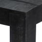 vidaXL Mesa de comedor de madera maciza de mango negra 118x60x76 cm vidaXL Mesa de comedor de madera maciza de mango negra 118x60x76 cm