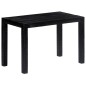 vidaXL Mesa de comedor de madera maciza de mango negra 118x60x76 cm vidaXL Mesa de comedor de madera maciza de mango negra 118x60x76 cm