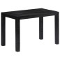 vidaXL Mesa de comedor de madera maciza de mango negra 118x60x76 cm vidaXL Mesa de comedor de madera maciza de mango negra 118x60x76 cm