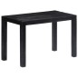 vidaXL Mesa de comedor de madera maciza de mango negra 118x60x76 cm vidaXL Mesa de comedor de madera maciza de mango negra 118x60x76 cm