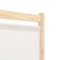 vidaXL Biombo divisor de 4 paneles de tela color crema 160x170x4 cm vidaXL Biombo divisor de 4 paneles de tela color crema 160x170x4 cm