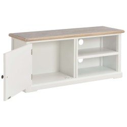 vidaXL Mueble para el televisor de madera blanco 90x30x40 cm 